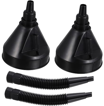 FUNOMOCYA 2 pezzi Imbuto per Carburante con Rete Imbuto per e Veicoli Vari Design Senza Giunture per Evitare Perdite Facile da Riporre e Utilizzare Resistente e