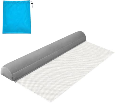 SGZIOO Rausfallschutz Aufblasbar, 125cm Rausfallschutz Bett Reise Klappbar, Tragbar Bettgitter Rausfallschutz, Aufblasbarer rausfallschutz, Bettschutzgitter für Kinder Ältere, Einzelbett/Doppelbett