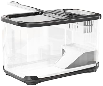 -Tistana - Aquarien | Aquariumtank | Transparente Aquariumtanks Dekoration tropische Fische Tankset für Fische Betta Goldgarnelen Gold Home Decor Trop