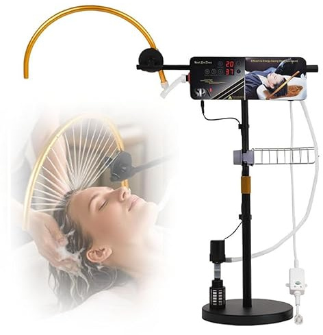 Mcamgiczin Appareil de Spa Portable pour la tête, dernière Version améliorée (2026) - Massage en Cascade Japonaise pour Salon/Maison, Réglable Hauteur/Angle pour Bacs à Shampoing
