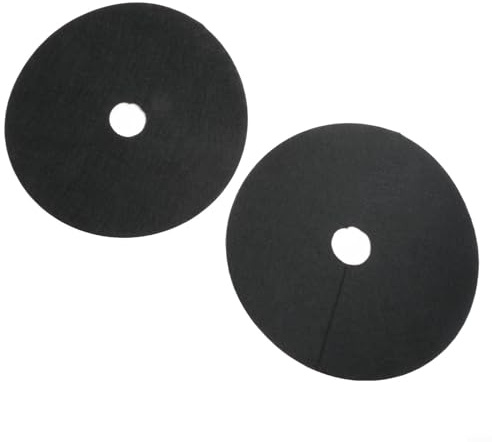 Honseadek Mulch Mat for Trees, Tree Trunk Protector Ring 12 Pcs Set of Weed Barrier Disc 15-42cm Non-Woven Fabric Black Garden Shading Mat for Shrubs and(32cm)