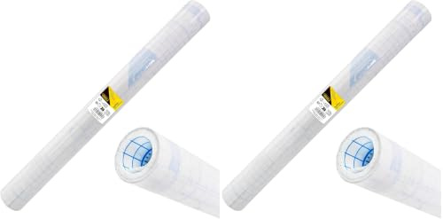 Idena 20169 - Film autocollant transparent pour livres, 1 rouleau 10 m x 45 cm, couverture en plastique (Lot de 2)