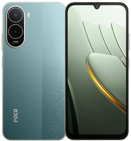 XIAOMI POCO C81 Pro 4G Smartphone,UNISOC T7250 Processor,6.9 LCD Display,13MP Main Camera,6000mAh,3,5mm,120Hz,1600x720,4GB+128GB,with Charger(Green)