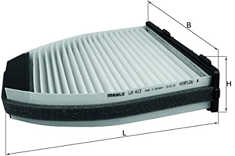MAHLE LA 413 Partikelfilter, Innenraumluft - für Mercedes-Benz C-class (W204), u.a.