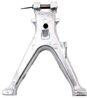 BISOMO Kippständer, Hauptständer mit Langrohr, Aluminiumständer, U-Profil, ALU, Mit Bolzen & Gummi für Simson S50, S51, S70, S53, S83