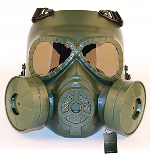 Paintball Masken CS Spielemaske Jagd Taktische Masken Cosplay Halloween Schutzmaske Atmungsaktive Dummy-gasfilter Maske mit Turbo Lüfter