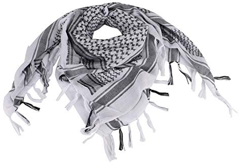 ToopMount Schal Shemagh Military Tactical Desert Keffiyeh Schal Head Neck Schal Baumwolle 43x43 Zoll Bunte arabische Schals Wrap mit Quaste für Männer & Frauen