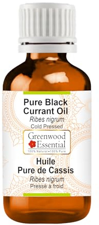 Greenwood Essential Olio di ribes nero naturale (Ribes nigrum) spremuto a freddo, 5 ml