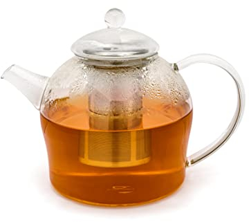 Bredemeijer Piccola teiera in vetro da 0,5 litri, con filtro in acciaio inox, per la preparazione di tè sfuso