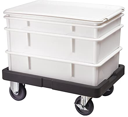 AIZYR Plateaux De Boulangerie De Pâte À Pizza en Plastique De Qualité Alimentaire - Boîte De Fermentation De Pâte À Empiler avec Chariot