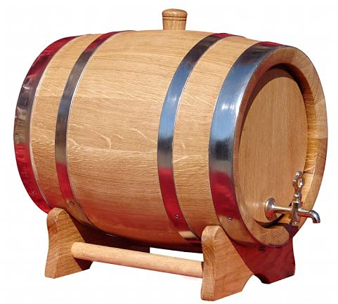 AlcoFermBrew Eichenfass 15L - Holzfass, Eichenfass, Holzeimer, Fässer