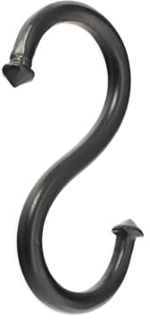 Infinity Decor Heavy Duty Hand Forged Iron S-Hooks Matte Hanger for Hanging Kitchenware Pots Towels Storage. Tool Hanging S Hook 2 Sizes (Large)