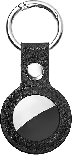 Ainiv 1st Skyddsfodral kompatibel med AirTags, PU-lädernyckelringsfodral, hållare kompatibel med AirTag, Tracker-fodral kompatibel med AirTags