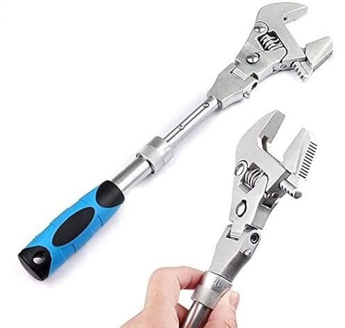 JTZXJJX Flexhead Verstellbarer Schraubenschlüssel, multifunktional, verstellbarer schnelles Rohrzange, Reparaturwerkzeug