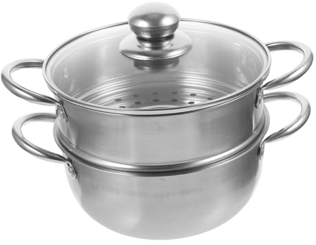 Luxshiny 1pieza Olla De Vapor Inoxidable De Capacidad Utensilio De Cocina Para Cocción y Limpieza Para y Al Vapor