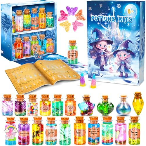 Subtail Pozioni Magiche Bambina - Kit Per Pozioni Fatate Lavoretti Creativi Per Bambini 6-12 Anni - Magica Bambini - Giochi per Halloween Regalo Bambina 6 7 8 9 10 11 12 Anni femmina