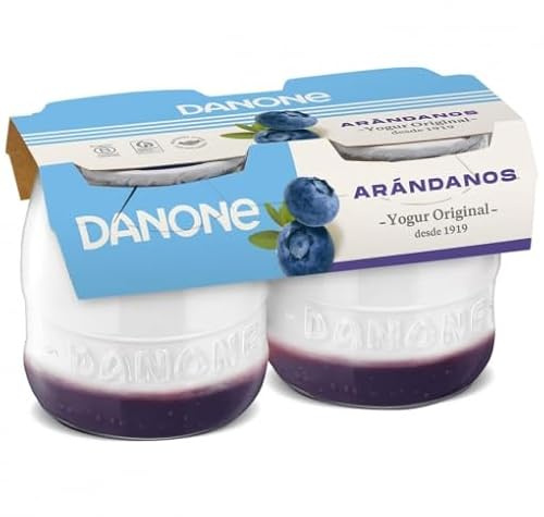 DANONE YOGUR Y POSTRE ORIGINAL VIDREO 2X130g. (PACK 6 Und.) (CON ARANDANOS)