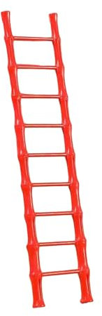 LOVIVER Mini-Leiter-Figur, chinesische Neujahrsdekoration, Mini-Holzleiter, Miniatur-Leiter, Dekoration für Büro, Schlafzimmer, Zuhause, Bücherregal, Rot 9