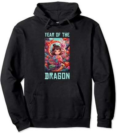 Nouvel An chinois du dragon 2024 Sweat à Capuche