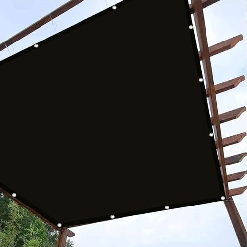 Voiles Ombrages Imperméable Rectangulaire, 3.5 x 8 m Imperméable Anti 98% UV, Voile Rectangulaire Couvert Végétal, Une Protection des Rayons UV à 98%, pour en Plein Air, Noir