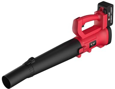 Sopladores Soplador de Hojas inalámbrico, aspiradora/barredora de Mano 2 en 1, Velocidad Variable, con batería y Cargador para Limpieza de Jardines