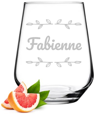 polar-effekt Wasser Trink-Glas 425 ml mit personalisierter Gravur - spülmaschinenfestes Saftglas - hohe Stoßfestigkeit - ideal für Saft, Cocktails und Drinks
