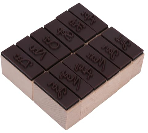 KONTONTY Holzstempel Buchstaben Satz Personalisierter Holzsiegelstempel Für Scrapbooking Umweltfreundlicher Diy-stempel Mit Aufbewahrungsbox