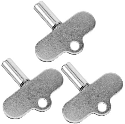 DOITOOL 3pcs Radiator Air Vent Key Water Key Utility for Bleeding Radiator Valves in Plumbing