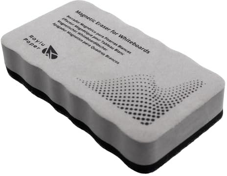 RAYLU PAPER – Magnetischer Whiteboard-Radierer, Trocken abwischbar, Leichtgewichtig, Ergonomischer Griff, Unverzichtbares Zubehör für Büro und Schule