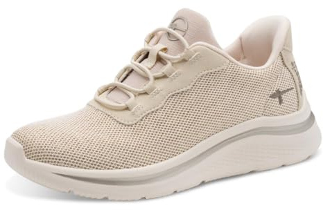 TAMARIS Comfort dam låg cool innersula veg sneakers, elfenben, 40 EU, elfenben, 40 EU
