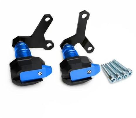 VAHAKKRMVM Motorrad-Sturzschutz Für Y&amaha XJ6 Für Diversion XJ6N XJ 6 6N Rahmengleiter Motorradzubehör Motorschutz Mototeile Sturzpads(Blau)