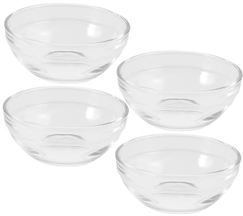 MAGICLULU Mini Bols En Verre – Petits Bols À Sauce De 3 5 Pouces Bols À Trempette Empilables Parfaits Pour Les Sauces Les Condiments Et Les Petites Portions 4 Pièces