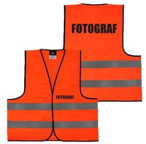 Falkenheyn Warnweste mit Aufdruck - Sicherheitsweste Notarzt Sanitäter Brandschutzhelfer Ersthelfer Ordner Rücken/Front- Druck - Gelb Orange M/XL/XXL/5XL