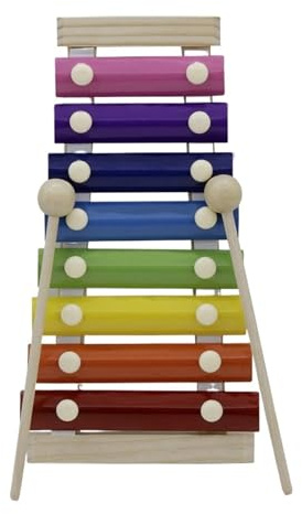 Xylophon Musikinstrument Holzrahmen Xylophon Größe Glockenspiel bunt