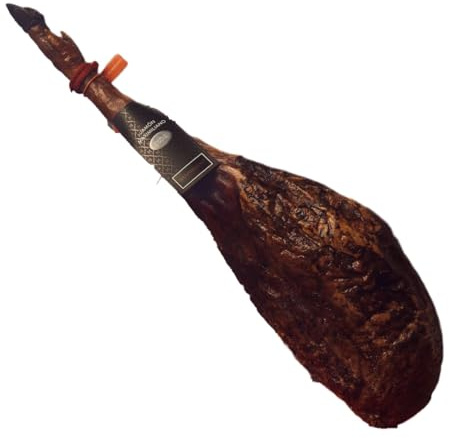 Maximiliano - Jamón Doble Equis - Jamón Curado - Pieza de 6 kg - Equilibrado, Delicado y Sutil - Curación Mayor 24 Meses - Crianza en Libertad - Incluye Tabla Jamonera