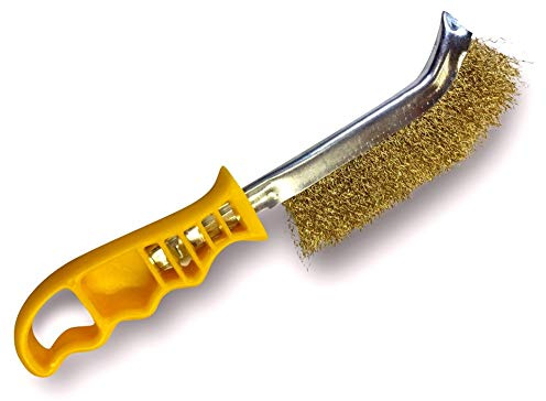 Kibros Brosse convexe SKRIB 1 rang laiton | Modèle SKRIB, forme convexe, brossage et nettoyage métaux non ferreux, acier, alliages, bois, usage intensif.