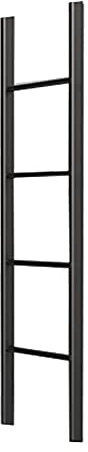 JLXJ Échelle Télescopique Crochet Noir sur Échelle de Lit Superposé, Échelle de Lit Superposé en Métal Réglable, Escabeau de Bateau de Voiture de RV, pour La Maison/extérieur, Charge 150kg