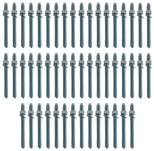 50x Remstaler ANKERSTANGE | M8 M10 M12 M16 M20 | Stahl verzinkt/Edelstahl A4 | -HÖCHSTE QUALITÄT- bester Preis (Verzinkter Stahl, M10x190)