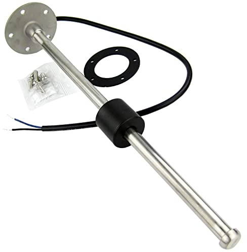 sensor de nivel de agua de 0 a 190 ohmios, unidad de envío del tanque de nivel de combustible para barco, camión, coche, RV (700 mm, sensor de 5 agujeros)