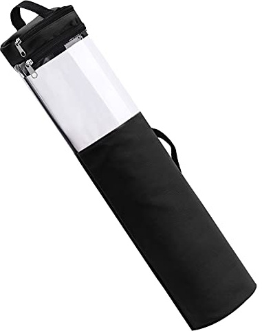 Geschenkpapier-Aufbewahrungstasche, Geschenkpapier-Organizer mit Griffen und Reißverschluss für 40 Rollen mit Abschnitt Zum Aufbewahren von Bändern, Geschenkanhängern, Schleifen und(Schwarz)