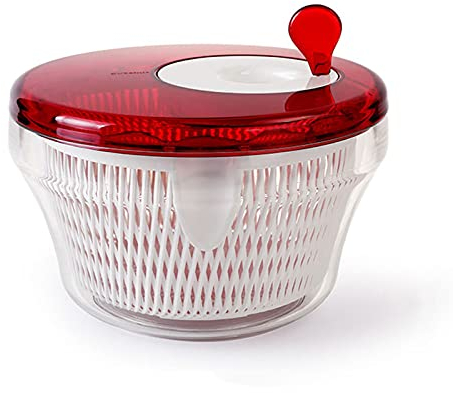 Asciugatrice Centrifuga per Insalata Lavatrice per Frutta e Verdura, Grande capacità 6L Asciugatrice Scolapiatti Colino per Verdure, per Lavare Asciugare Verdure a Foglia Cucina Cu