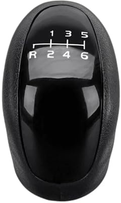 HANZOU 5 6-Gang-Auto-Schaltknauf-Gamasche, passend for Mercedes Benz Sprinter W 906 W906 2006–2018, Hebel-Stick, Leder-Kofferraumabdeckung, Zubehör Austausch der Schaltmanschette(6 Speed Gearknob)