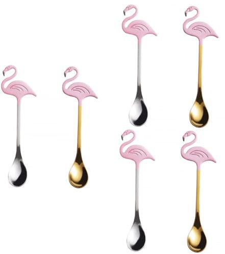 BESTonZON 6pièces Cuillères à Café Avec Motif De De Cuillères à Dessert Pour Café Thé