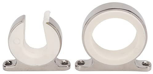 Locadence Horizontaler Angelrutenhalter, 316 Edelstahl, Horizontal Vertikal Über Kopf Montierter Rutenhalter, Fester Rutenhalter für Marine, PKW, LKW, Wohnmobil