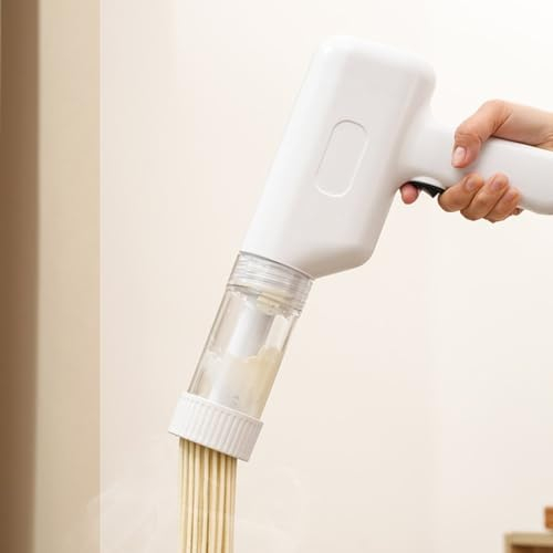 Electric Pasta Makers, Noodle Maker with 6 Electric Pasta Maker Machine Pasta Gun Automatic Pasta Maker for Spaghetti & Fettucine, Electric Noodle Maker(White)