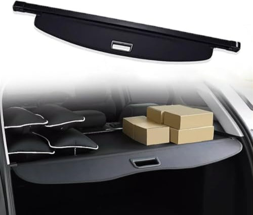 Auto Einziehbarer Laderaumabdeckung Kofferraum für H.o.n.d.a Fit Jazz GK GH GP 2015-2020, Schwarz Schutz Der Privatsphäre Abdeckung Hutablage Cargo Cover, Ausziehbar Kofferraumabdeckung Rollo