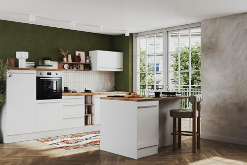 Cucina a isola a induzione Backdraft Bianco Gabriel 320 Respekta