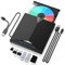 BNEHHOV Lettore Masterizzatore CD DVD Esterno per PC Portatile Unità Esterna USB 3.0 Type-C con 4 Porte USB e Lettore di Schede SD/TF per Windows XP/2003/7/8/10/11/MacOS/Vista/Linux per Laptop (A)