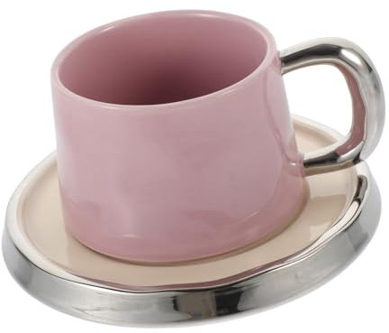 HOLIDYOYO Set Di Tazze Da Caffè E Tè in Ceramica Decorative Per La Casa Con Piattino Motivo A Cartoni Animati
