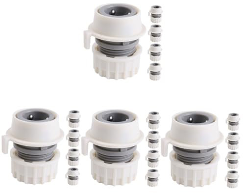 SUPVOX 20pcs Faucet Adapter for Portable Washer Quick Connect Hose Fittings Hose Connectors for Washing Machine Dishwasher